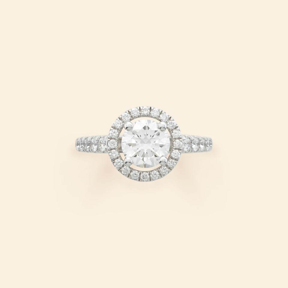 Solitaire Essential White gold