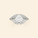 Tulipe ring White gold